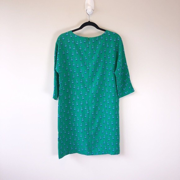 LOFT Sheath Dress Parrot Print 3/4 Sleeve Office Work Kitchy Small NWT’s - Picture 3 of 12